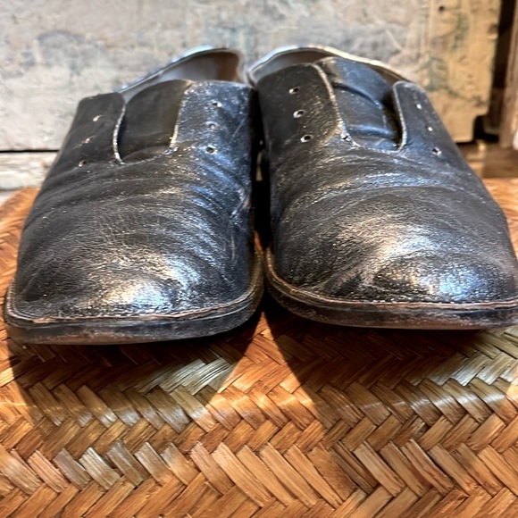 EUC Marsell Leather Distressed Laceless Metallic Oxfords, /40.5 EU, 10.5 US/ - Picture 6 of 8